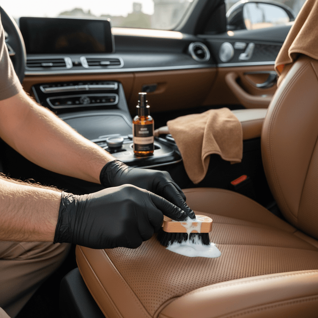 Leather and upholstery care
