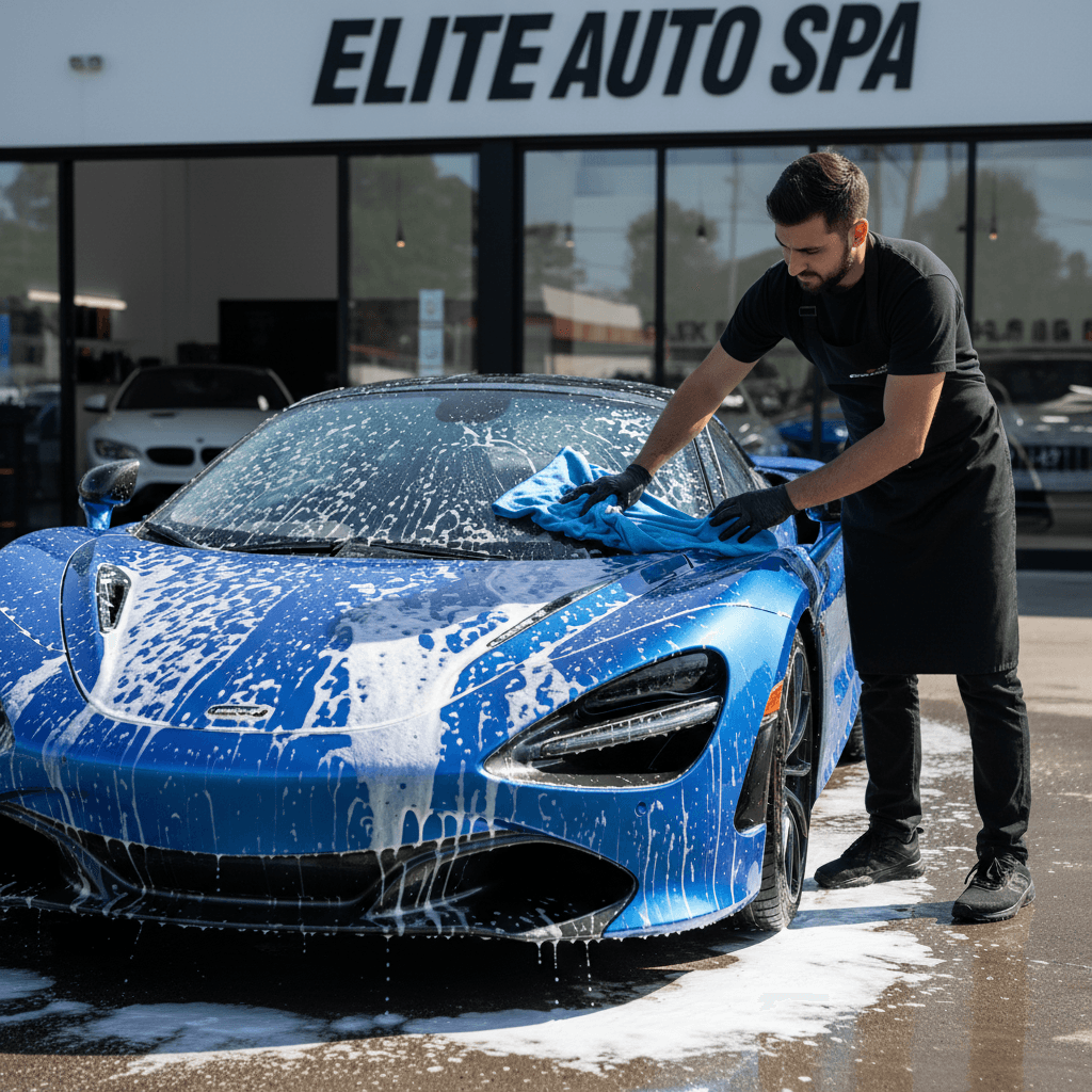 Exterior wash and wax